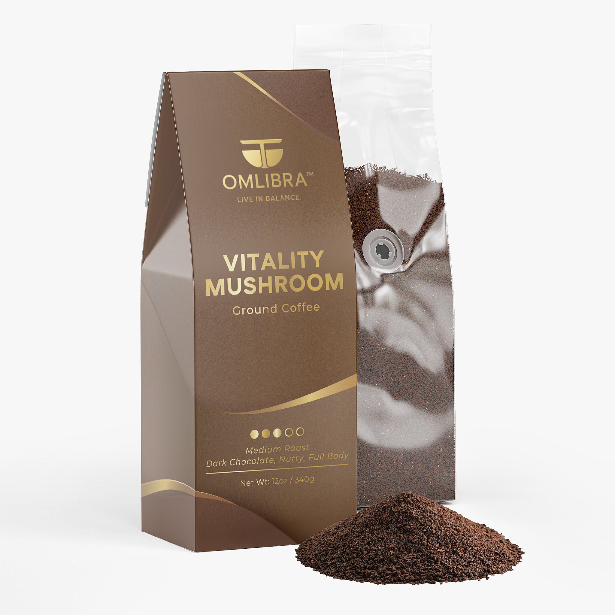 Vitality Mushroom Coffee (Medium Roast)
